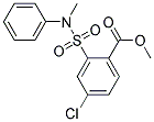 4-CHLORO-2-(METHYL-PHENYL-SULFAMOYL)-BENZOIC ACID METHYL ESTER Struktur