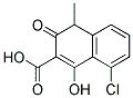 8-CHLORO-1-HYDROXY-4-METHYL-3-OXO-3,4-DIHYDRO-NAPHTHALENE-2-CARBOXYLIC ACID Struktur