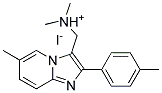 DIMETHYL-(6-METHYL-2-P-TOLYL-IMIDAZO[1,2-A]PYRIDIN-3-YLMETHYL)-AMMONIUM, IODIDE Struktur