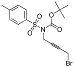 N-(4-BROMO-2-BUTYNYL)-N-(TERT-BUTYLOXYCARBONYL)(4-METHYLPHENYL)SULFONAMIDE Struktur