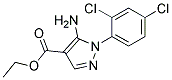 ETHYL 5-AMINO-1-(2,4-DICHLOROPHENYL)-PYRAZOLE-4-CARBOXYLATE Struktur