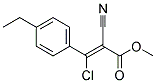 3-CHLORO-2-CYANO-3-(4-ETHYLPHENYL)-2-PROPENOIC ACIDETHYL ESTER Struktur