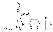 3-(2-METHYLPROPYL)-1-[4-(TRIFLUOROMETHYL)PHENYL]-1H-PYRAZOLE-5-CARBOXYLIC ACID ETHYL ESTER Struktur