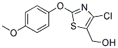 4-CHLORO-2-(4-METHOXYPHENOXY)-5-THIAZOLEMETHANOL Struktur