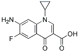 7-Amino-1-Cyclopropyl-6-Fluoro-1,4-Dihydro-4-Oxo-3-Quinoline Carboxylic Acid Struktur