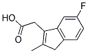 5-Fluoro-2-Methylinden-3-Acetic Acid Struktur