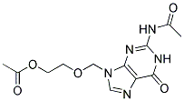 n-acetyl-9-(2'-acetoxyethoxymethyl)guanine Struktur