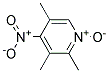 4-Nitro-2,3,5-collidine N-oxide Struktur