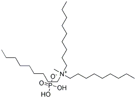 Trinonyl methyl ammonium phosphate Struktur