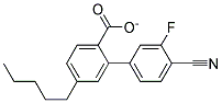 3-Fluoro-4-Cyanophenyl-4'-Pentylbenzoate Struktur