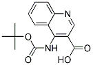 4-tert-Butoxycarbonylamino- quinoline-3-carboxylic acid Struktur