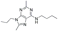 N-BUTYL-2,8-DIMETHYL-9-PROPYL-9H-PURIN-6-AMINE Struktur