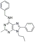 N-BENZYL-2-METHYL-8-PHENYL-9-PROPYL-9H-PURIN-6-AMINE Struktur