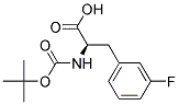 NALPHA-TERT-BUTOXYCARBONYL-3-(3-FLUOROPHENYL)-D-ALANINE Struktur