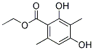 ETHYL-2,4-DIHYDROXY-3,6-DIMETHYLBENZOATE Struktur