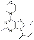 9-SEC-BUTYL-8-ETHYL-2-METHYL-6-MORPHOLINO-9H-PURINE Struktur