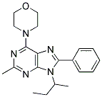 9-SEC-BUTYL-2-METHYL-6-MORPHOLINO-8-PHENYL-9H-PURINE Struktur