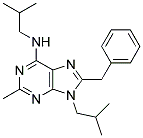 8-BENZYL-N,9-DIISOBUTYL-2-METHYL-9H-PURIN-6-AMINE Struktur