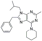 8-BENZYL-9-ISOBUTYL-2-METHYL-6-(PIPERIDIN-1-YL)-9H-PURINE Struktur