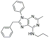 8-BENZYL-2-METHYL-9-PHENYL-N-PROPYL-9H-PURIN-6-AMINE Struktur