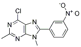 6-CHLORO-2,9-DIMETHYL-8-(3-NITROPHENYL)-9H-PURINE Struktur