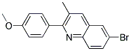 6-BROMO-2-(4-METHOXYPHENYL)-3-METHYLQUINOLINE- Struktur