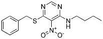 6-(BENZYLTHIO)-N-BUTYL-5-NITROPYRIMIDIN-4-AMINE Struktur