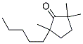 5-PENTYL-2,2,5-TRIMETHYLCYCLOPENTANONE Struktur