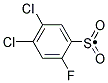 4,5-DICHLORO-2-FLUOROBENZENESULPHONYL Struktur