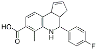 4-(4-FLUOROPHENYL)-3A,4,5,9B-TETRAHYDRO-6-METHYL-3H-CYCLOPENTA[C]QUINOLINE-7-CARBOXYLIC ACID Struktur