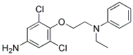 4-(2-(N-PHENYL-N-ETHYLAMINO)ETHOXY)-3,5-DICHLOROBENZENAMINE Struktur