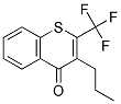 3-PROPYL-2-TRIFLUOROMETHYL-4H-THIOCHROMEN-4-ONE Struktur