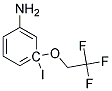 3-IODO-3-(2,2,2-TRIFLUOROETHOXY)ANILINE Struktur