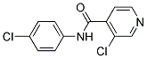 3-CHLORO-N-(4-CHLOROPHENYL)-4-PYRIDINECARBOXAMIDE Struktur