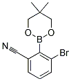 3-BROMO-2-(5,5-DIMETHYL-1,3,2-DIOXABORINAN-2-YL)BENZONITRILE Struktur