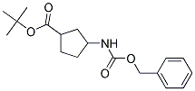 3-BENZYLOXYCARBONYLAMINO-CYCLOPENTANECARBOXYLIC ACID TERT-BUTYL ESTER Struktur