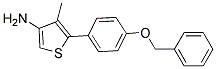 3-AMINO-5-(4-BENZYLOXYPHENYL)-4-METHYLTHIOPHENE- Struktur