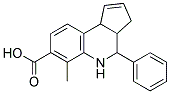 3A,4,5,9B-TETRAHYDRO-6-METHYL-4-PHENYL-3H-CYCLOPENTA[C]QUINOLINE-7-CARBOXYLIC ACID Struktur