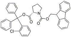 FMOC-L-PROLINE 2-CHLOROTRITYL ESTER Struktur