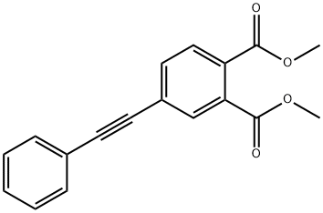 4-PHENYLETHYNYLPHTHALIC DIMETHYL ESTER Struktur