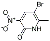 5-BROMO-3-NITRO-6-METHYLPYRIDIN-2(1H)-ONE Struktur