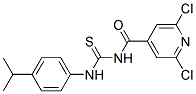 N-(2,6-DICHLOROISONICOTINOYL)-N'-(4-ISOPROPYLPHENYL)THIOUREA, TECH Struktur