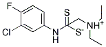 TRIETHYLAMMONIUM (3-CHLORO-4-FLUOROANILINO)METHANEDITHIOATE, TECH Struktur