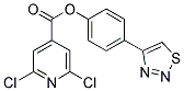 4-(1,2,3-THIADIAZOL-4-YL)PHENYL 2,6-DICHLOROISONICOTINATE, TECH Struktur