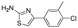 4-(4-CHLORO-3-METHYLPHENYL)THIAZOL-2-YLAMINE Struktur