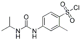 4-(3-ISO-PROPYL-UREIDO)-2-METHYL-BENZENESULFONYLCHLORIDE Struktur