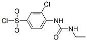 3-CHLORO-4-(3-ETHYLUREIDO)BENZENESULFONYL CHLORIDE Struktur