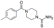 4-(4-METHYL-BENZOYL)-PIPERAZINE-1-CARBOTHIOIC ACIDAMIDE Struktur