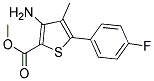 METHYL 3-AMINO-4-METHYL-5-(4-FLUOROPHENYL)THIOPHENE-2-CARBOXYLATE Struktur