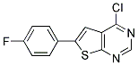 4-CHLORO-6-(4-FLUOROPHENYL)THIENO[2,3-D]PYRIMIDINE Struktur